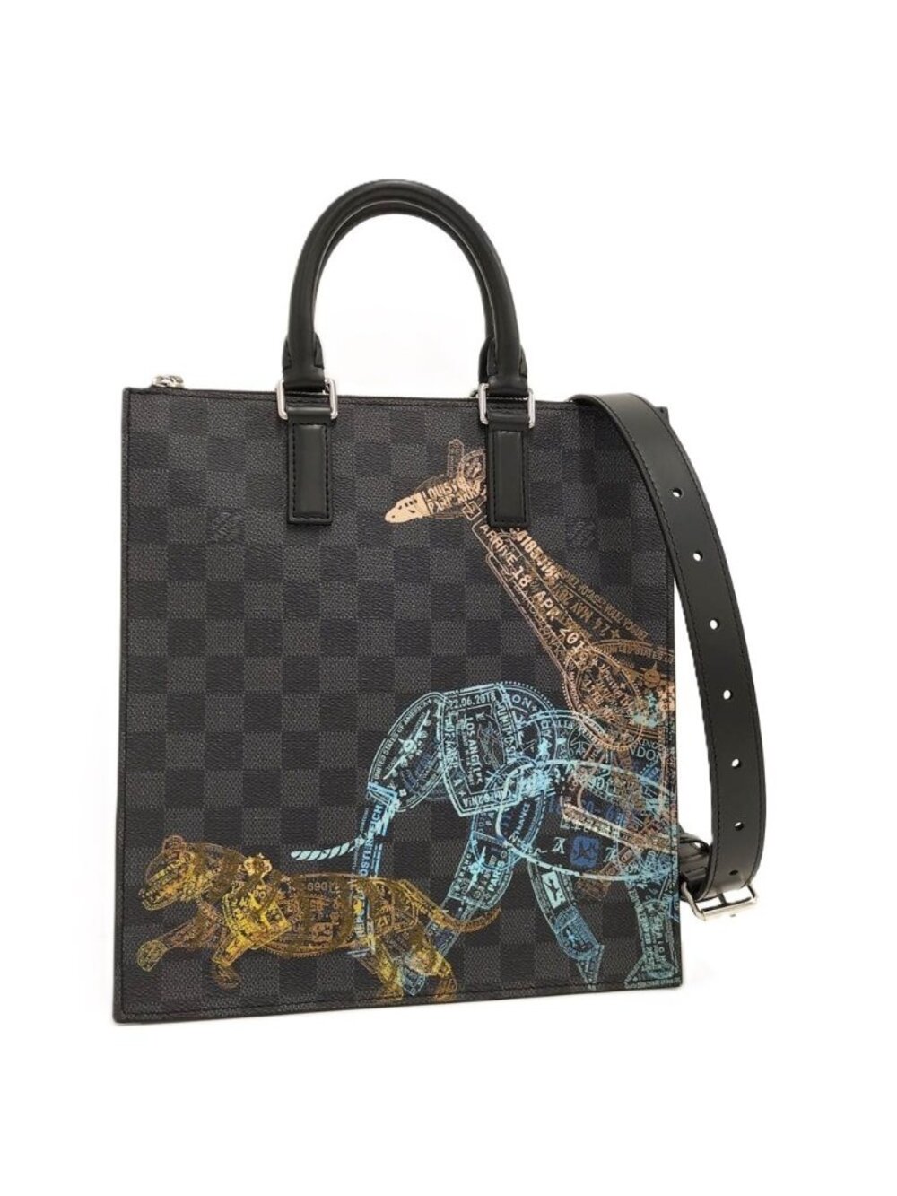 Louis Vuitton Sac Plat Messenger 2-Way Bag Damier Graphite